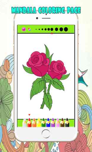 Mandalas y flores Libro de colorante para los adultos : Terapia mejor color para aliviar el estrés gratuito 2