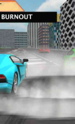 Simulador de conducción de coches de lujo deportivos de velocidad turbo 3