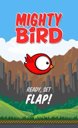 Bird Poderoso: La aventura de Flappy imposible y cielo infinito volando camino de un nuevo héroe legendario juego de acción con pequeñas alas, super grandes ojos, y un gran éxito cara bonita. 1