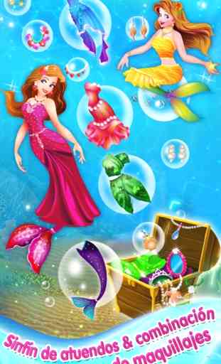 Cambia el look de tu Sirena Princesa - Viste, Maquilla y Crea un Card 2