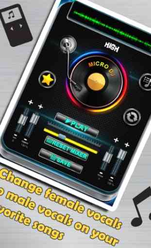 Micro DJ Gratis – Efectos de audio para música de fiesta y edición de canciones mp3  (Micro DJ Free - audio effects for party music and editing of mp3 songs) 4