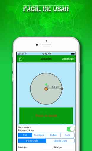Mobile Locator for WhatsApp, coordinates of the location to send to your contacts FREE 1