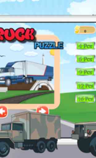 Coche camiones y vehículos de construcción Puzzles 2