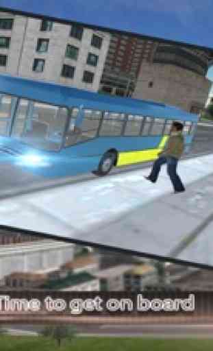 moderna conductor del autobús de la ciudad 3d: jue 2
