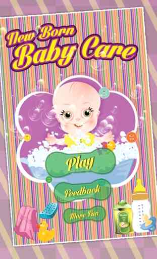 Bebé recién nacido Cuidado - el amor de mamá, vestir y un juego de madre a cuidar niños 1