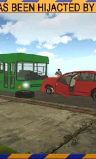 Bus de montaña de conducción y peligrosos ladrones ataque - Escape y soltar sus pasajeros de forma segura 1