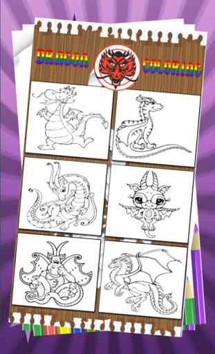 mi mascota dragón libro de colorear para niños: aprender a pintar dibujos animados poco dragón y el monstruo de fotos gratis 2