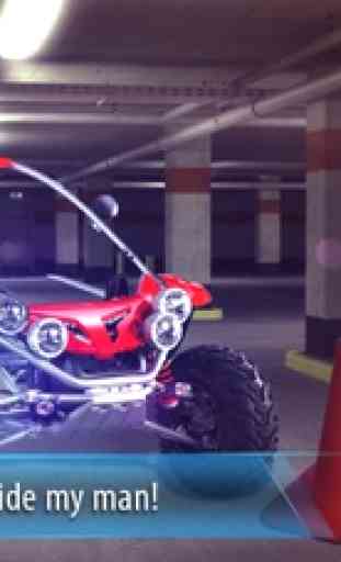 Multi nivel de estacionamiento Buggy 3D Simulador - Prueba de la escuela de conducción de coches Monster 4