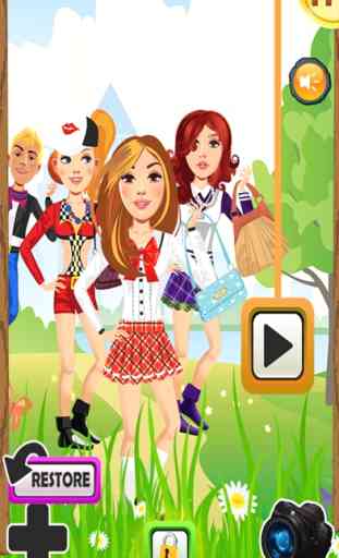 My High School BFF Fashion Club Dressing Up Game - Your Virtual Star Salon World Experience For Girls - The Free App 1