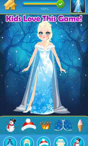 My Little Snow Princesses Copy & Draw Game - A Virtual World Of Beauty BFFs Dress Up Club - Free App 1