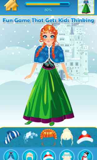 My Little Snow Princesses Copy & Draw Game - A Virtual World Of Beauty BFFs Dress Up Club - Free App 4