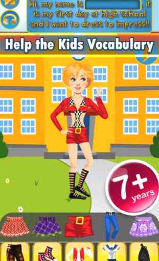 My Own Design Club Interactive High School Life Dress Up Story Book - Free App 3