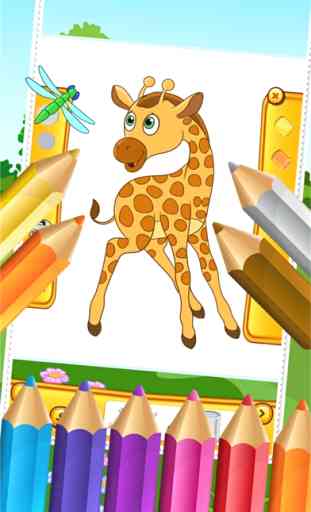 Mi Zoo Animal Friends dibujar Coloring Book Mundial para Niños 4