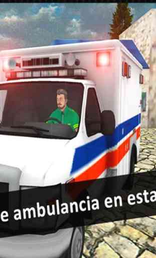 Fuera del camino aire ambulancia de simulador 2016- Mejor conducción necesario del lesionado real paramédico ayuda 4