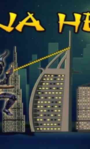 Ninga Super Hero Sky Swing- Tight Rope Thru City Free Games 1