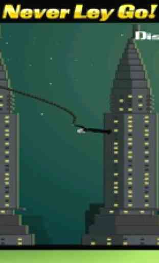 Ninga Super Hero Sky Swing- Tight Rope Thru City Free Games 3