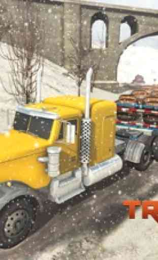 Off-Road Snow Hill Truck 3D - 18 Wheeler Transportador Remolque Simulación 1