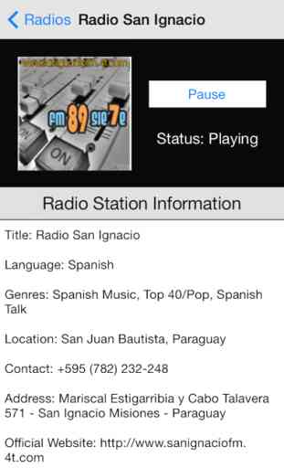 Paraguay Radio Live Player (Asunción / Spanish / Guaraní / español / Paraguayan) 2