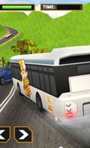 Real Off-Road Colina Bus turístico controlador 3D 2