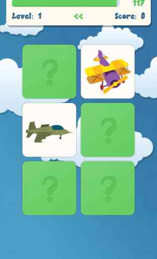 Avión Juego De Memoria para niños pequeños y preescolares: Un juego de la familia para los niños sobre los aviones de conexión HD y gratis 3