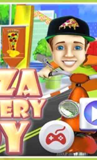 La pizza repartidor de - delicioso hornear alimentos y cocina Chef juego 1