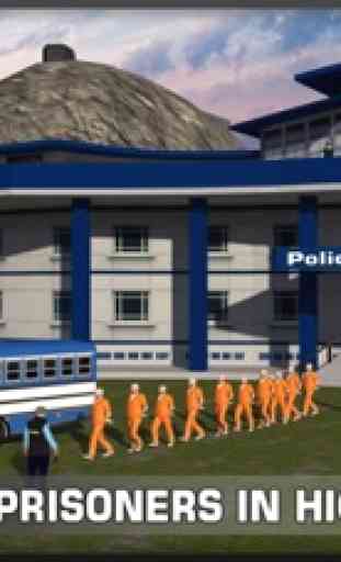 Conductor de autobús de la policía prisión de Trabajo 3D: accionamiento Entrenador & Transporte delincuentes a la cárcel de la ciudad 2