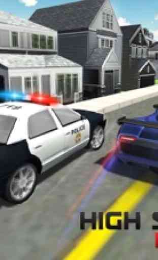 Conductor de coche de policía 2016 - 3D Chase y detención de vehículos que violen las normas de tráfico 2
