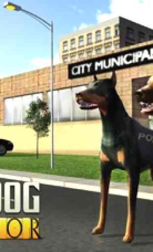 Perro policía Caza Simulador 3D - Un aeropuerto imposible juego de simulación de caza 3