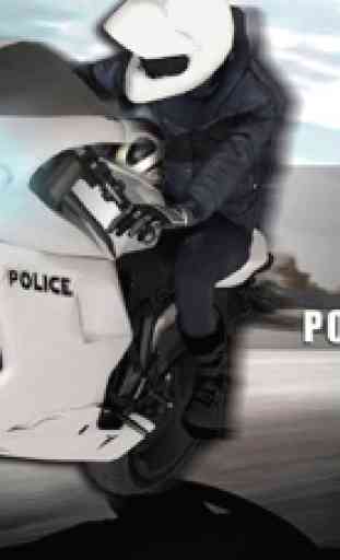 Policía rápido piloto de motos 3d - subiendo la colina juego de carreras 1