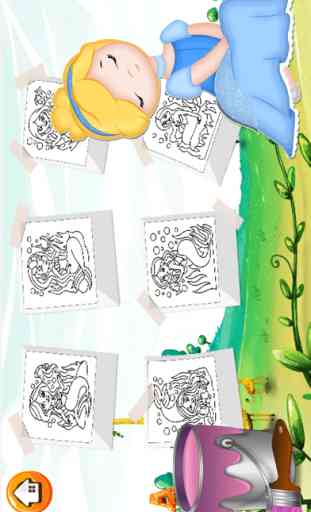Princesa de cuentos de hadas para colorear libro - Todo en 1 belleza cuentos de hadas dibujar, pintar y juegos color de alta definición para la buena Kid 3