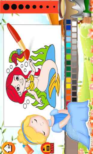 Princesa de cuentos de hadas para colorear libro - Todo en 1 belleza cuentos de hadas dibujar, pintar y juegos color de alta definición para la buena Kid 4