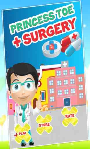 Princesa del dedo del pie Cirugía - Crazy cuidado médico y cirujano de pie juego para los niños 1
