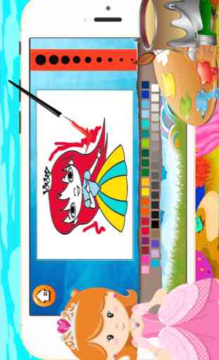 Princesa Girl Coloring Book - Todo en 1 Fairy Tail dibujar, pintar y juegos color de alta definición para la buena Kid 4