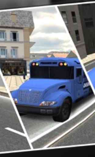 Prisionero de Transporte Conductor del autobús 3D Simulador 2