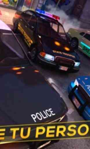 Simulador de Coche Policia: Aventura en Ciudad 3