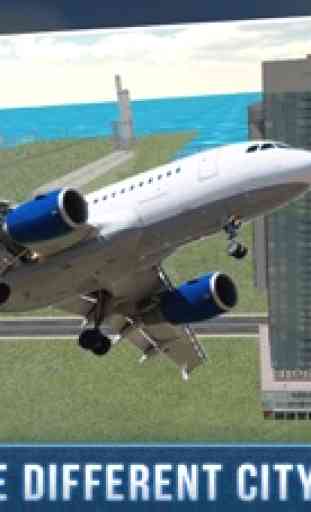 aeropuerto verdadero simulador de vuelo de la ciudad avión de aire 4