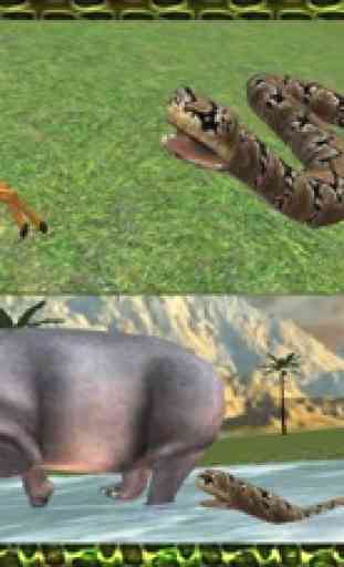 Bienes anaconda serpiente simulador 3D - caza de lobo, el oso, el tigre y sobrevivir en la selva 3