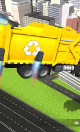 camión de la basura real de vuelo simulador 3D - La conducción de camiones de basura en la 2