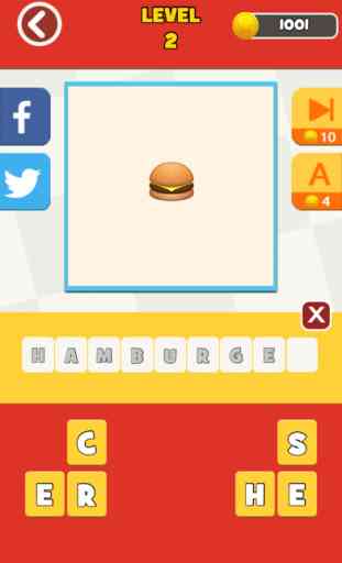 QuizPop Mania! Supongo que la comida de Emoji - una palabra gratis quiz juego de adivinanzas 2