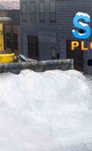 Real Snow Plow Truck Simulator 3D - Operar pesada grúa excavadora para despejar el camino de hielo 1