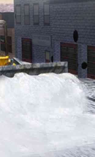 Real Snow Plow Truck Simulator 3D - Operar pesada grúa excavadora para despejar el camino de hielo 3