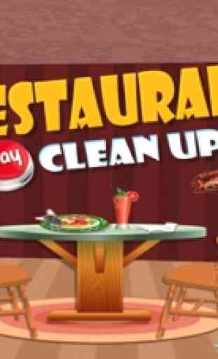 Restaurante Clean Up - Niños sucia limpieza de las habitaciones, la decoración y el cambio de imagen juego 3
