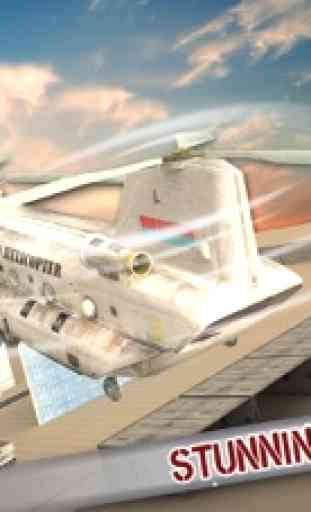 coche real simulador de transportador de helicóptero de carga 4