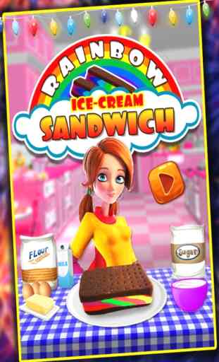 Rainbow Ice Cream Sándwich Maker - Ice Cream 1