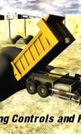 Excavadora de arena - Heavy máquina excavadora deber grúa de construcción Dump Truck Loader 3D simulador de juego 1