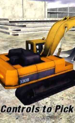 Excavadora de arena - Heavy máquina excavadora deber grúa de construcción Dump Truck Loader 3D simulador de juego 3