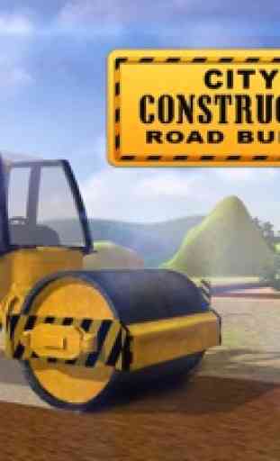 La construcción del constructor de carreteras de la ciudad 3D - real grúa excavadora y construcción Truck Simulator Juego 4