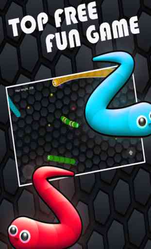 Rodando serpiente hambrienta Coma punto del color: Gusano Edición gratuita de juegos 1