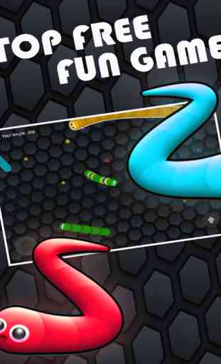 Rodando serpiente hambrienta Coma punto del color: Gusano Edición gratuita de juegos 3