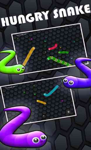Rodando serpiente hambrienta Coma punto del color: Gusano Edición gratuita de juegos 4